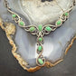 Carolyn Pollack Sterling Silver Round & Oval Variscite w/Enhancer Swirl Necklace For Women