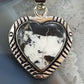 Native American Sterling Silver White Buffalo Heart Pendant For Women #3