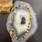 Sterling Silver Amber Beaded 17" and 18" Necklace For Women