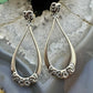 Carolyn Pollack Sterling Silver Decorated Hoop Post Earrings For Women