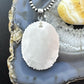 Sterling Silver Southwestern Style Turquoise Decorated Large Cluster Pendant For Women