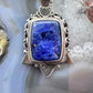 Silver Rectangle Sodalite Decorated Fashion Pendant For Women