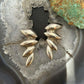 Vintage Sterling Silver Leaf style Fashion Post Earrings For Women