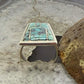 Vinatge Signed Native American Sterling Silver Inlay Turquoise Ring Size 6 For Women