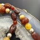 Carolyn Pollack Sterling Silver Carnelian & Fresh Water Pearl Beads 22"-26" Necklace