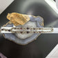 Signed Andes Miner Silver Garnet 20" Toggle Clasp Necklace For Women