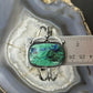 Sterling Silver Southwestern Style Large Square Variscite Bracelet For Women