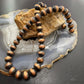 Copper 10.5 mm Navajo Pearl Beads Length 16" Necklace For Women