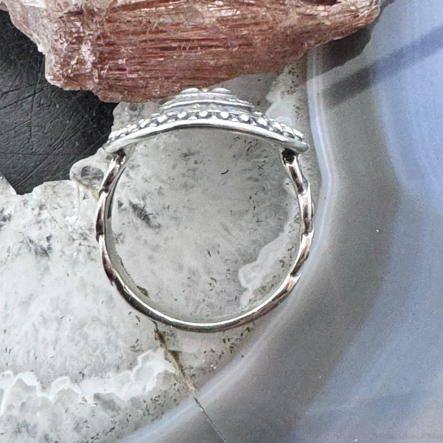 Carolyn Pollack Sterling Silver Round Shield Decorated Engraved Unisex Ring