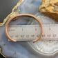 Jonathan Nez Navajo Sterling Silver and Copper Heavy Gauge Bracelet For Women