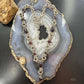 Signed Andes Miner Silver Garnet 20" Toggle Clasp Necklace For Women