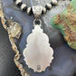 Sterling Silver Southwestern Style Teardrop Red Plum Jasper Decorated Pendant For Women