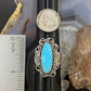 Carolyn Pollack Sterling Silver Elongated Turquoise Decorated Ring Sz Variety