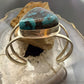 Frank Chavez Sterling Silver Native American Triangle Turquoise Bracelet For Women