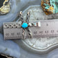 Alex Sanchez Native American Sterling Silver Turquoise & Petroglyph Dragonfly Unisex Pendant