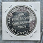 US One Troy Ounce Fine Silver Beaver Round AAA Precious Metals VF-XF #53924-3OU