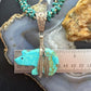 Vintage Native American 2 Strand Kingman Turquoise w/Fetish Bear Necklace