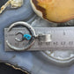 Eva & Linberg Billah Native American Sterling Silver Oval Turquoise Unisex Naja Pendant