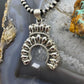 Southwestern Style Sterling Silver Decorated Cluster Naja Pendant For Women