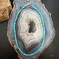 Sterling Silver 4mm Turquoise Rounded Beads 16" Necklace For Women