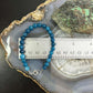 Sterling Silver 6mm Apatite Beads 7" Bracelet For Women