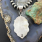 Sterling Silver Southwestern Style Oval Charoite Decorated Pendant For Women