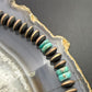 Southwestern Style Copper 8mm Navajo Pearl Saucer & Turquoise Disk Necklace For Women