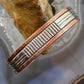 Jonathan Nez Navajo Sterling Silver and Copper Heavy Gauge Bracelet For Women