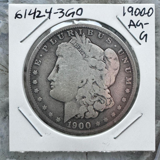 1900-O US 90% Morgan Silver Dollar AG-G #61424-3GO