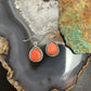 Sterling Silver Southwestern Style Teardrop Spiny Oyster Dangle Earrings For Women
