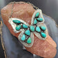 Sterling Silver Southwestern Style Kingman Turquoise Butterfly Pendant 20" Necklace For Women