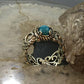 Carolyn Pollack Sterling Silver Oval Sleeping Beauty Turquoise Decorated Ring For Women