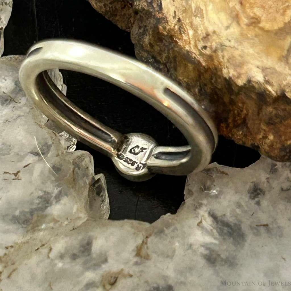 Carolyn Pollack Sterling Silver Rounded Moonstone Slim Ring For Women