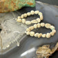 Sterling Silver Natural Wild Horse Beads Hoop Dangle Earrings For Women