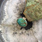Christin Wolf Vintage Sterling Silver Turquoise & Onyx Reversible Ring Size 8.5 For Women