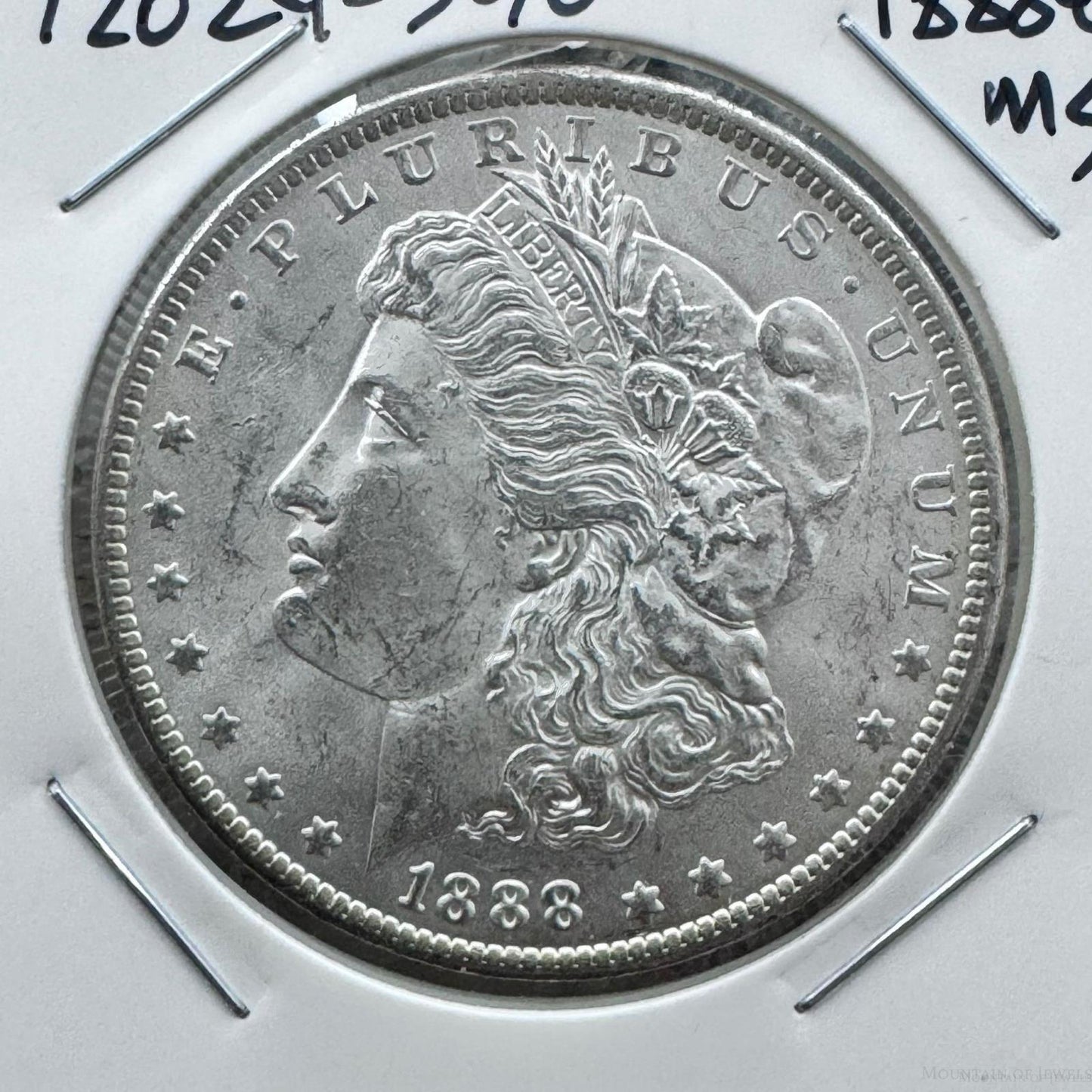 1888-O US 90% Morgan Silver Dollar MS Key and Premium Date #72024-5GO