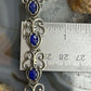 Carolyn Pollack Sterling Silver Oval Faceted Lapis Decorated Link Bracelet For Women