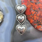 Susan Barkann Sterling Silver 3 Decorated Hearts Fashion Brooch For Women