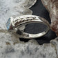 Carolyn Pollack Sterling Silver Blue Topaz Decorated Shank Ring For Women