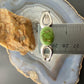 Sterling Silver Sand Cast Oval Green Turquoise Bracelet For Women