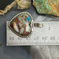 Sterling Silver Southwestern Style Turquoise Spiny Oyster Heart Pendant For Women