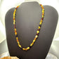 Sterling Silver Amber Beaded 17" and 18" Necklace For Women