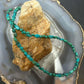 Sterling Silver Natural Turquoise Beads 16" Necklace For Women