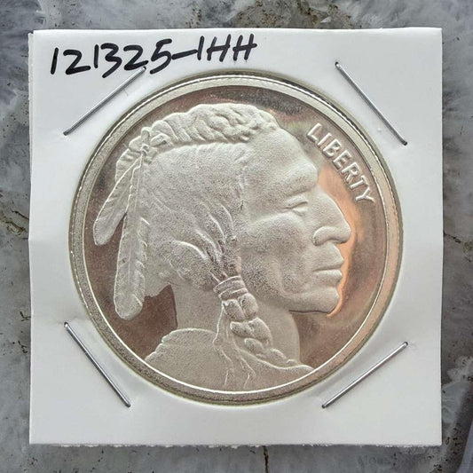 US One Troy Ounce Buffalo Indian Head Design .999 Fine Silver #121325-1HH
