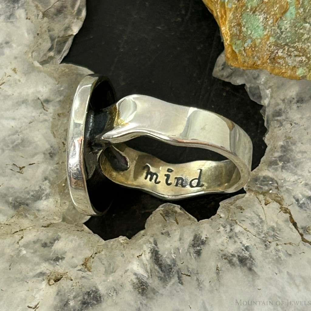 Carolyn Pollack Sterling Silver Calligraphy Symbol Decorated Ring For Women #1