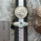 Carolyn Pollack Sterling Silver Blue Topaz Decorated Shank Ring For Women