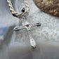 Carolyn Pollack Sterling Silver Citrine Dot Decorated Cross Pendant For Women