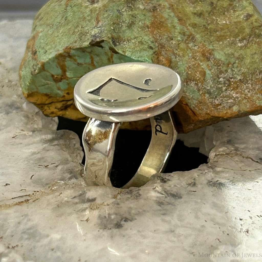 Carolyn Pollack Sterling Silver Calligraphy Symbol Decorated Ring For Women #1