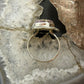 Sterling Silver Southwestern Style Oval Stichtite Decorated Ring Size 8.5 For Women