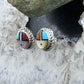 Ola Eriacho Sterling Silver Multistone Inlay Sunface Stud Earrings For Women #5